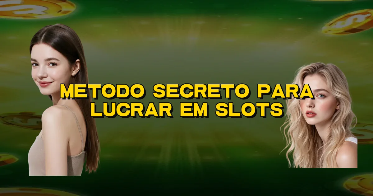 Metodo Secreto Para Lucrar Em Slots Oficial